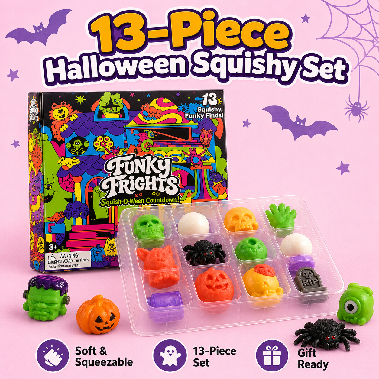 Halloween Squishy Blind Box  13-Piece Set