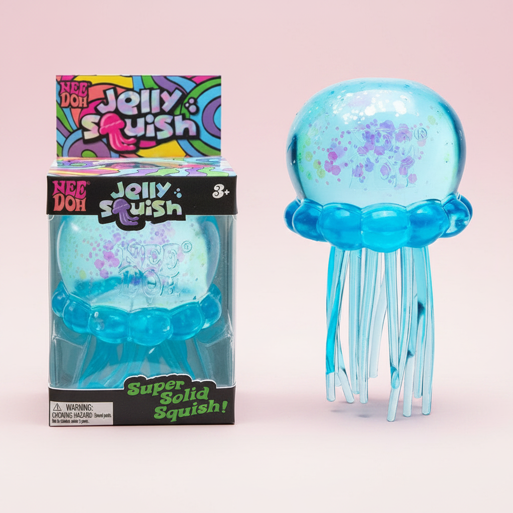 Jellyfish Squishy Pink Background