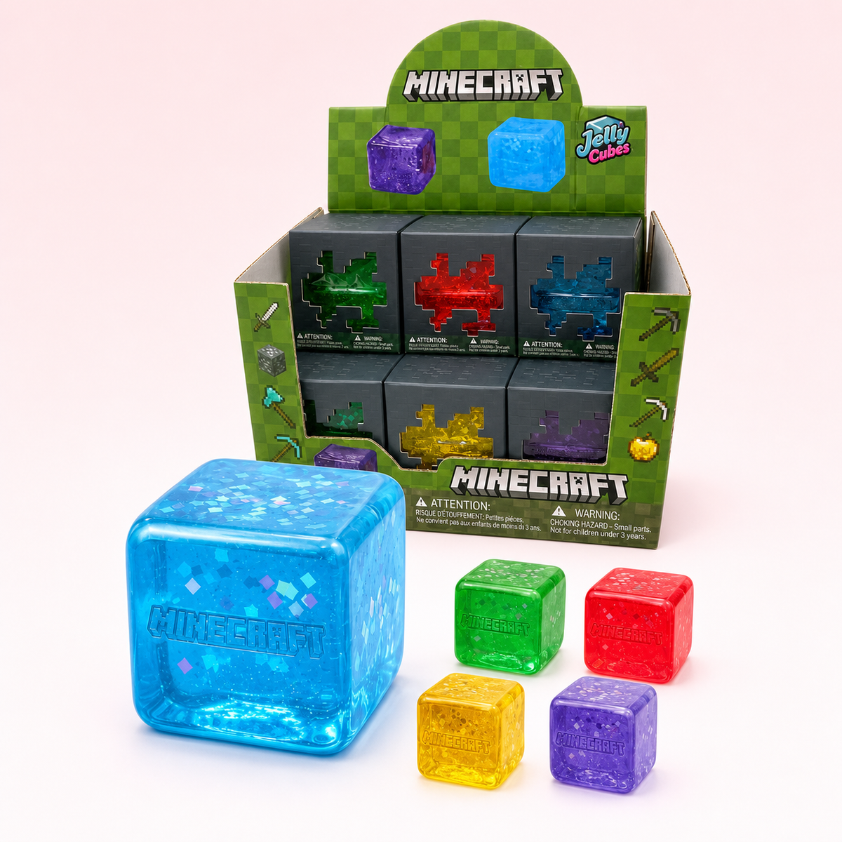 Block-World Jelly Cube Squishy  Random Colour