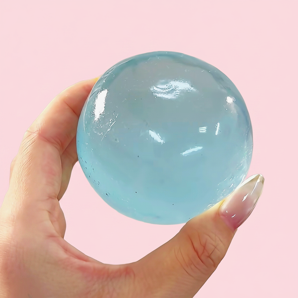 Moldable Squishy Ball - Pink Background