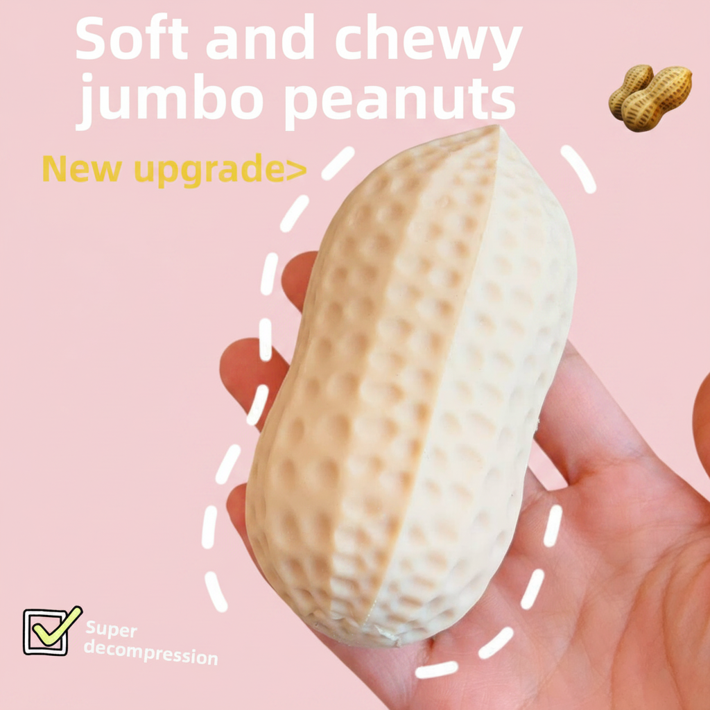 Peanut Squishy Pink Background